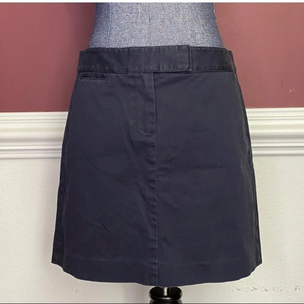 NWT J. Crew navy blue mini skirt with pockets - Picture 4 of 4